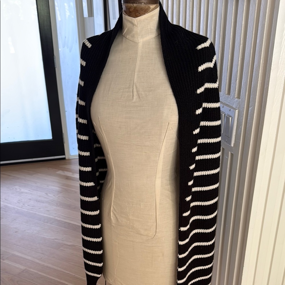 Melissa Masse- Striped Black and White Women's shall